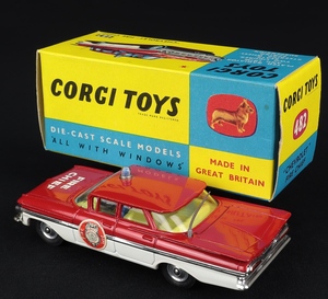 Corgi toys 482 chevrolet fire chief ee370 back