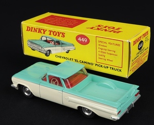 Dinky toys 449 chevrolet el camino pick up truck ee412 back