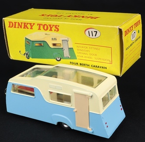 Dinky toys 117 four berth caravan ee418 back