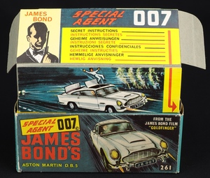 Corgi toys 261 james bond's aston martin db5 ee459 box