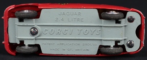 Corgi toys 213s 2.4 jaguar fire service car ee490 base