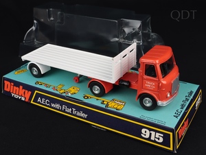 Dinky toys 915 aec with flat trailer ee520 front