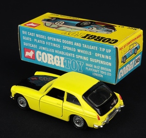 Corgi toys 345 mgc gt competition ee534 back