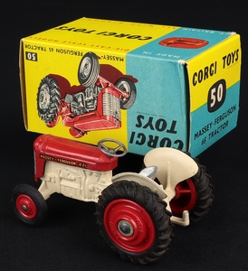 Corgi toys 50 massey ferguson tractor ee538 back