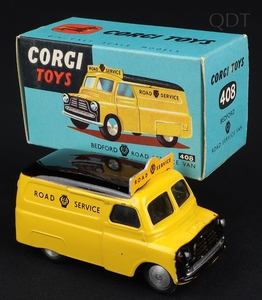 Corgi toys 408 bedford road service van ee541 front