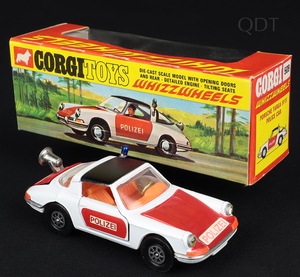 Corgi toys 509 porsche targa polizei ee576 front