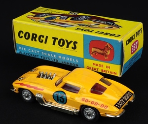 Corgi toys 337 customised chevrolet corvette sting ray ee579 back