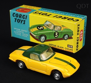 Corgi toys 319 lotus elan coupe ee624 front