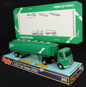 Dinky toys 945 aec fuel tanker esso ee649 front