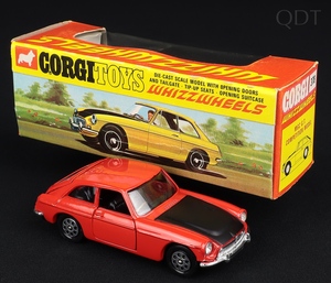 Corgi toys 378 mgc gt competition ee656 front
