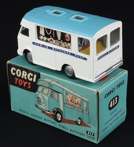 Corgi toys 413 smith's karrier bantam mobile butcher's van ee685 back