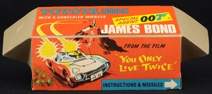 Corgi toys 336 james bond's toyota ee701 plinth