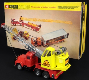 Corgi toys major 1154 mack priestman crane truck ee721 back