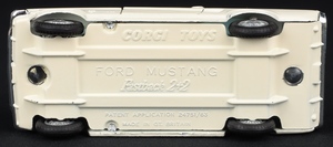 Corgi toys 325 mustang ee735 base