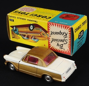 Corgi toys 231 triumph herald coupe ee777 back