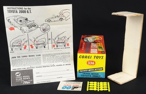 Corgi toys 336 james bond's toyota ee779 accessories