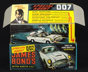 Corgi toys 261 james bond aston martin ee781 box