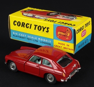 Corgi toys 327 mgb gt ee784 back