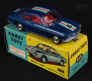 Corgi toys 315 simca competition ee807 front