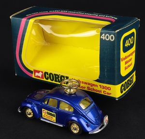 Corgi toys 400 vw 1300 fahr schule ee827 back