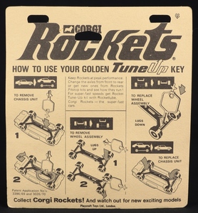 Corgi rockets 937 a mercury cougar e833 reverse