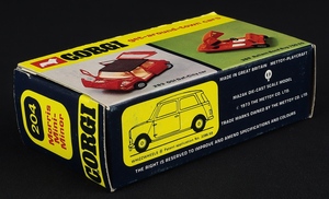 Corgi toys 204 mini minor ee884 box