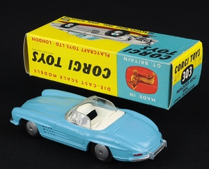 Corgi toys 303 mercedes open roadster 300sl ee899 back