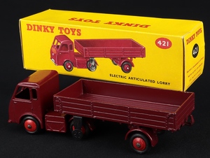 Dinky toys 421 electric articulated lorry ee904 back