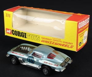 Corgi toys 376 chevrolet corvette stingray ee925 back