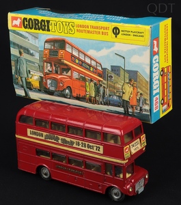 Corgi toys 468 routemaser bus london motor show ee944 front