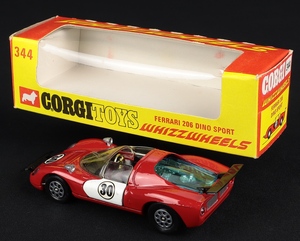 Corgi toys 344 ferrari 206 dino sport ee946 back