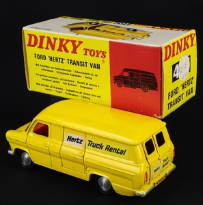 Dinky toys 407 ford hertz transit van ee993 back