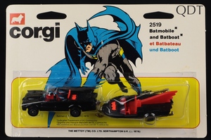 Corgi junior twin pack 2519 batmobile batboat ee994 front