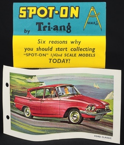 Spot on models 259 ford consul classic ff35 leaflet