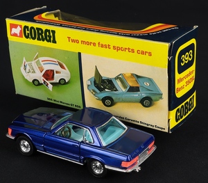 Corgi toys 393 mercedes 350sl ff42 back