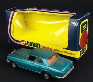 Corgi toys 280 rolls royce silver shadow ff44 back