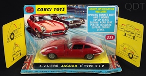 Corgi toys 335 4.2l jaguar e type ff58 front