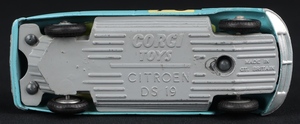 Corgi toys 323 citroen ds19 monte carlo ff59 base