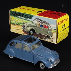 French dinky toys 500 2cv citroen 1966 ff79 front