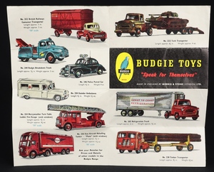 Budgie toys 258 daimler ambulance ff82 leaflet