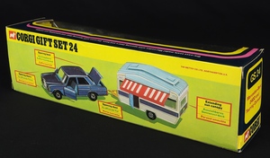 Corgi toys gift set 24 mercedes caravan ff122 back