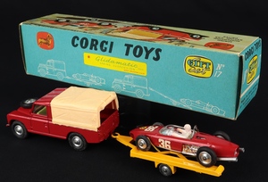 Corgi toys gift set 17 land rover ferrari racing car set ff175 back