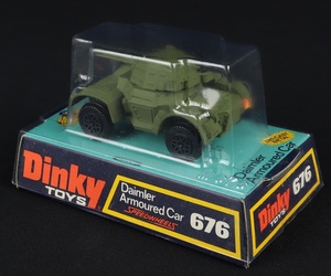 Dinky toys 676 daimler armoured car ff206 back