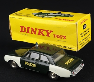 French dinky toys 551 taunus polizei ff254 back