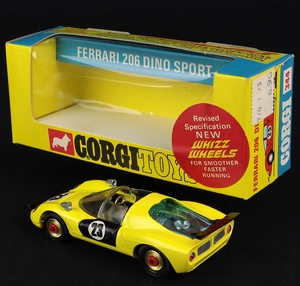 Corgi toys 344 ferrari 206 ff300 back