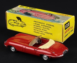 Nicky dinky toys 120 e type jaguar ff338 back