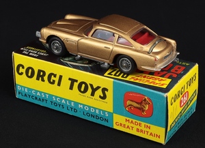 Corgi toys 261 james bond's aston martin ff365 back