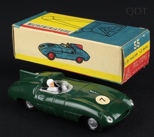 Politoys microminiature 55 jaguar le mans racing car ff406 front