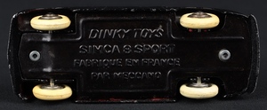French dinky 24s simca 8 sport ff443 base