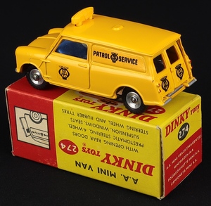 Dinky toys 274 aa mini van back